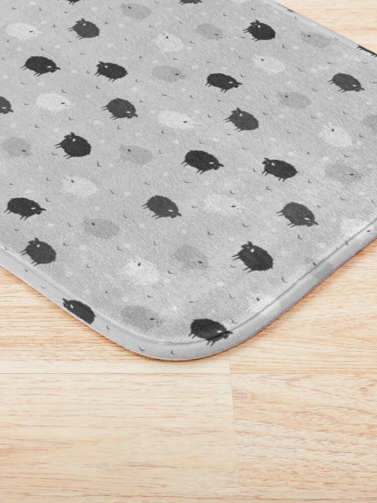 Alternate view of Сount Sheeps Away Pattern Bath Mat