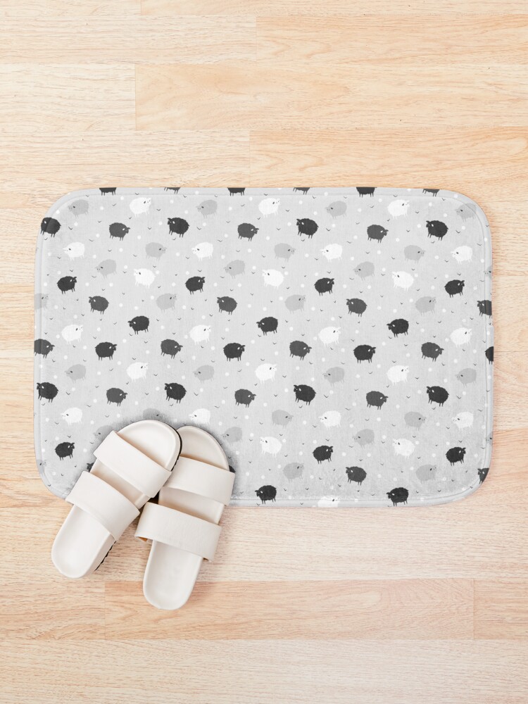 Alternate view of Сount Sheeps Away Pattern Bath Mat