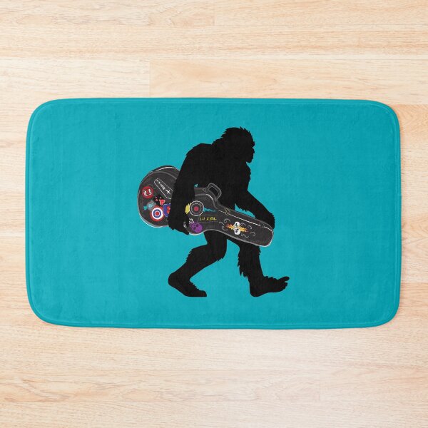 Item preview, Bigfoot Musician Carrying Guitar Case With Rock 'n Roll Stickers designed and sold by Maria Garcia.