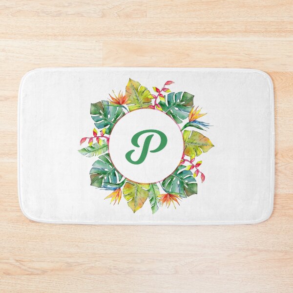 Item preview, Tropical Leaves Monogram P designed and sold by MysticMagpie.