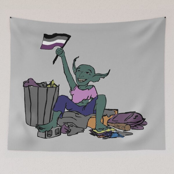 Item preview, Ace Pride Goblin designed and sold by ThumperDaeTime.