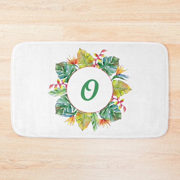 Item preview, Tropical Leaves Monogram O designed and sold by MysticMagpie.