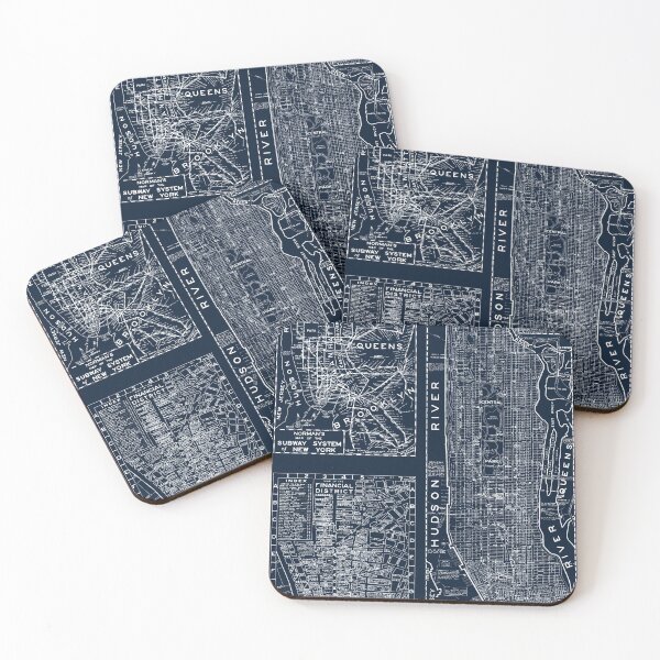 Item preview, Vintage New York City Street Map designed and sold by Sasha Art Gallery.