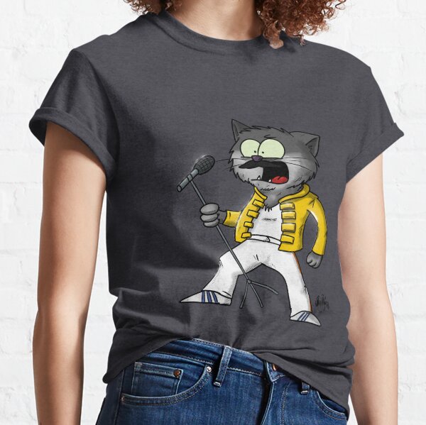Chat Freddy Mercury T-shirt classique