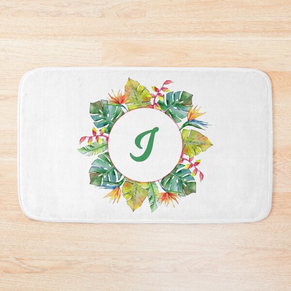 Item preview, Tropical Leaves Monogram I designed and sold by MysticMagpie.