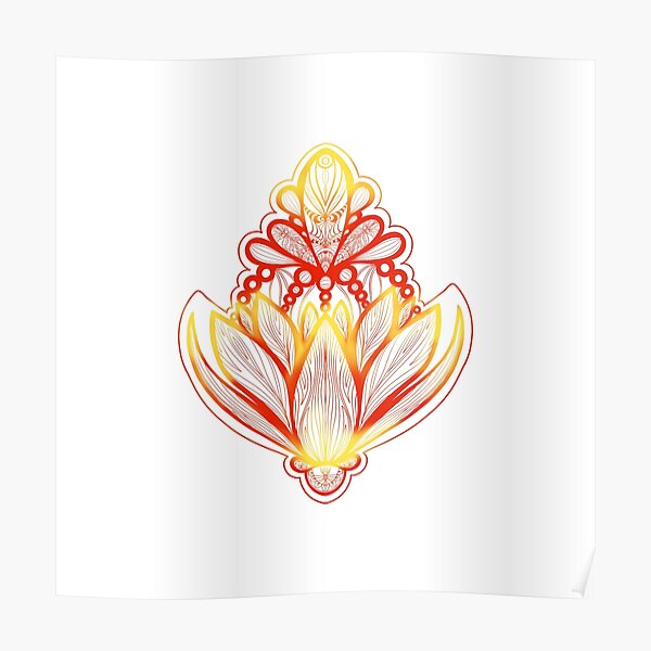 Lotus Flower , Chakra Awakening Poster