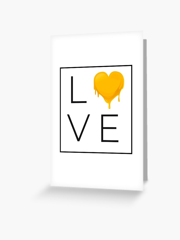 I Love Honey - Honey Heart Greeting Card for Sale by maxarus