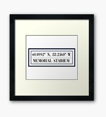 Memorial Stadium Framed Print