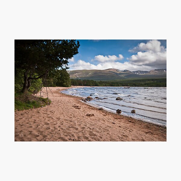Loch Morlich and the Cairngorm Mountains Photographic Print