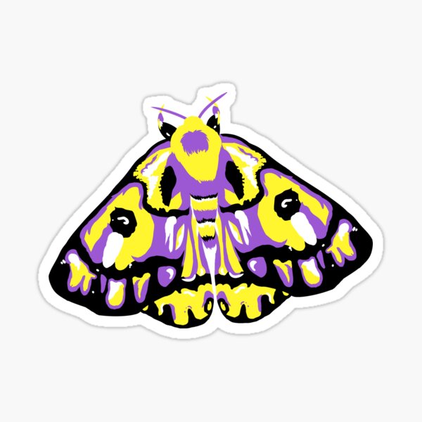 Item preview, Non-Binary Moth designed and sold by 3hdj.