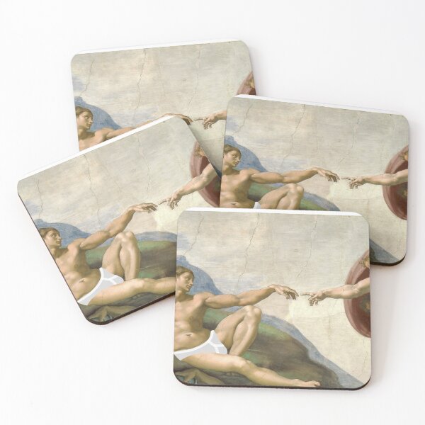Item preview, Subtly Ruined Creation of Adam - Massive Pants designed and sold by weavernap.