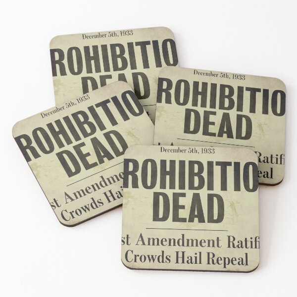 Item preview, Prohibition Dead Newspaper Headline designed and sold by Sasha Art Gallery.