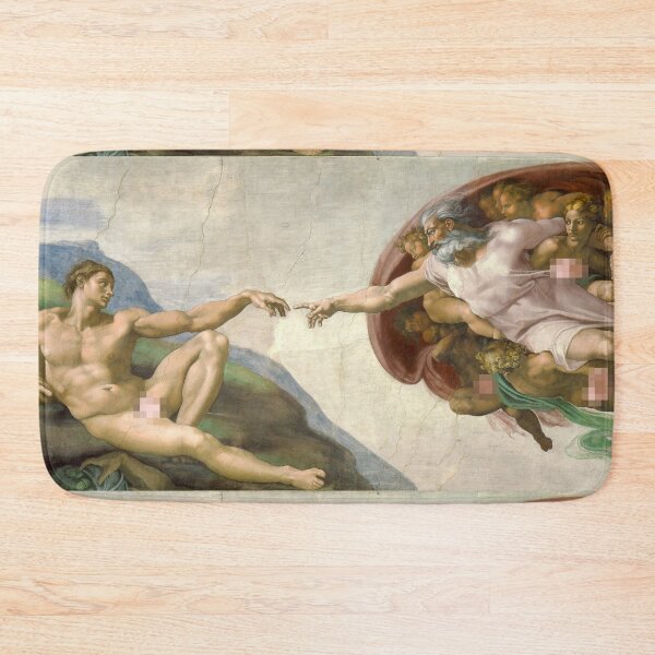 Item preview, Subtly Ruined Creation of Adam - Censored designed and sold by weavernap.