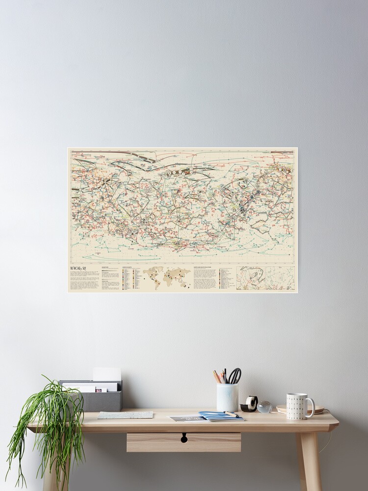Thumbnail 1 of 3, Poster, World Constellations designed and sold by EleanorLutz.