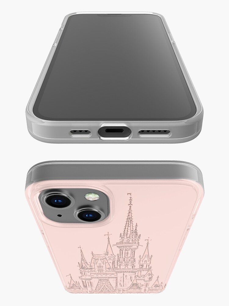 Disover Rose Gold Magic Castle Carving iPhone Case