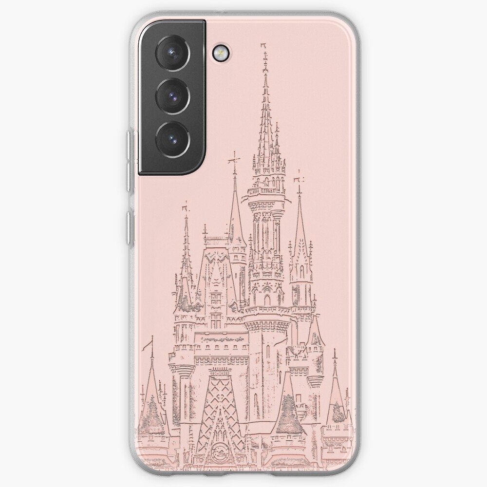 Rose Gold Magic Castle Carving Samsung Galaxy Phone Case