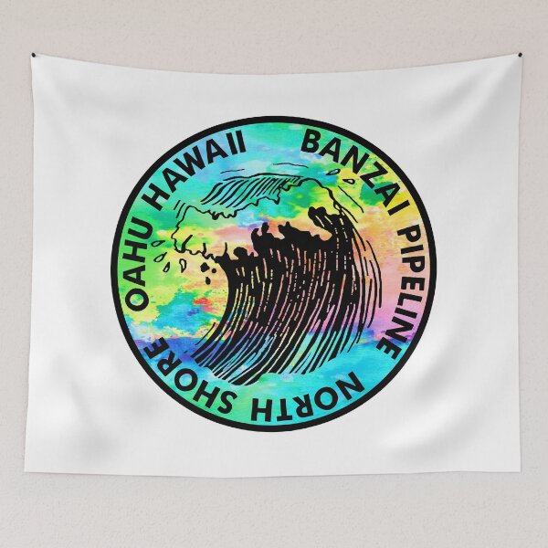 Item preview, Banzai Pipeline Surfing North Shore Surf Oahu Hawaii Surfboard designed and sold by DESTINATIONS DECAL.