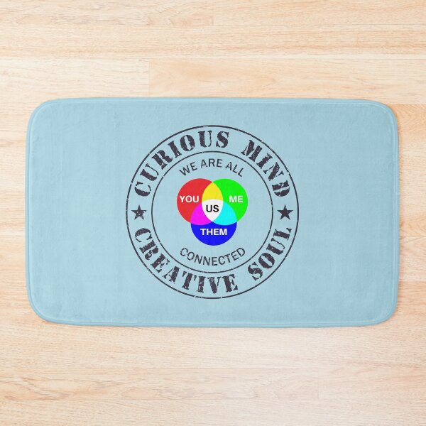 Item preview, Curious Mind - Creative Soul (Light Blue) designed and sold by 4wordsmovement.