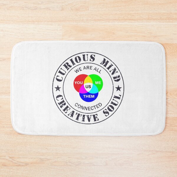 Item preview, Curious Mind - Creative Soul (White) designed and sold by 4wordsmovement.