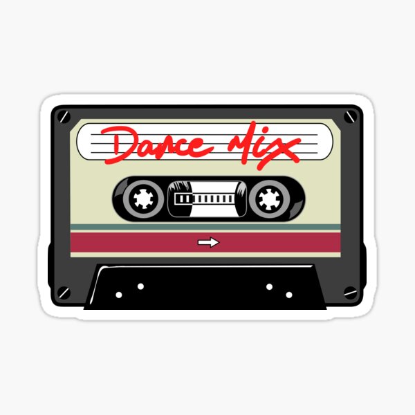 Dance Mix Tape Sticker