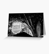 Chateau Garage Sign (2) Greeting Card