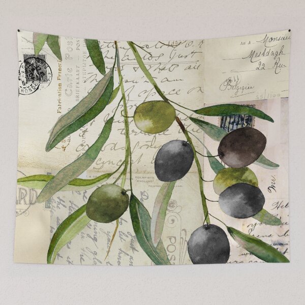 Item preview, Olivia I Olive Branch Postcard designed and sold by Sasha Art Gallery.