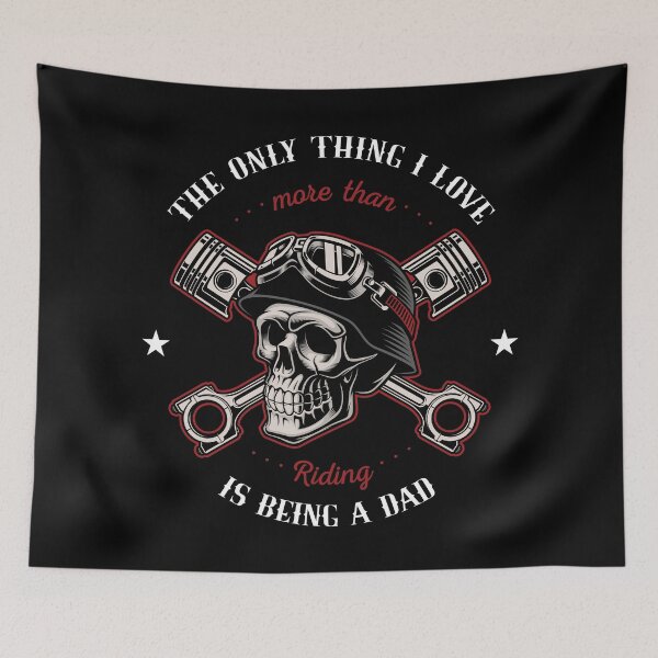 Item preview, Cool Skull Biker Shirt for Dads designed and sold by JasicaDesign.