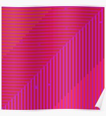 Psychedelic optical shoegaze lines Poster