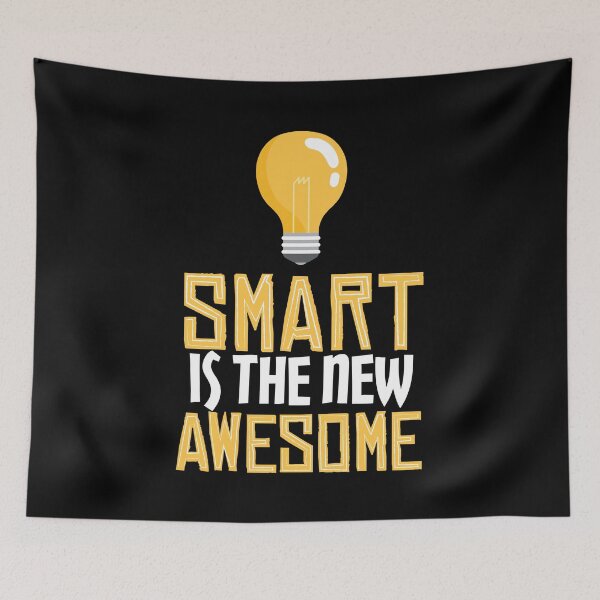 Item preview, Smart is the new Awesome | Nerd shirt designed and sold by emphatic.