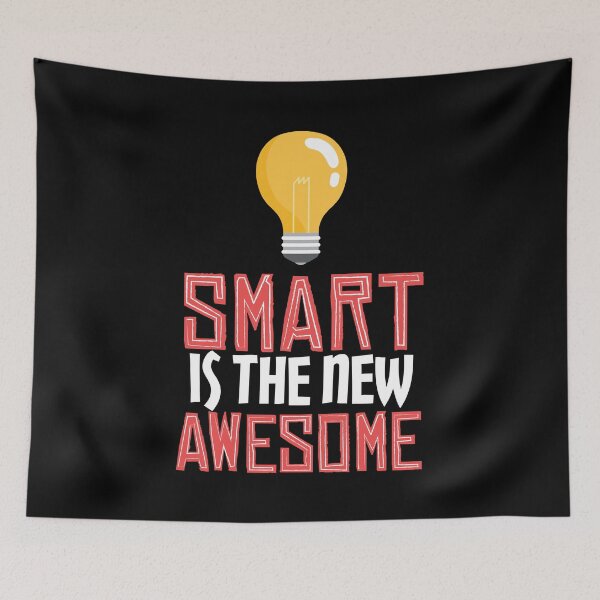 Item preview, Smart is the new Awesome | Nerd shirt designed and sold by emphatic.