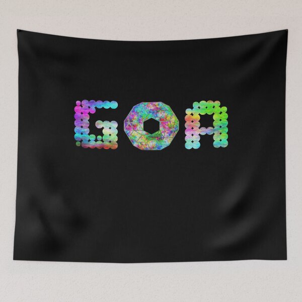 Item preview, Psychedelic GOA motif for festivals with geometric O designed and sold by BiZepsM0.