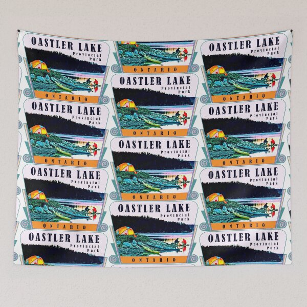 Item preview, Oastler Lake Provincial Park Ontario Vintage Travel Decal designed and sold by hilda74.