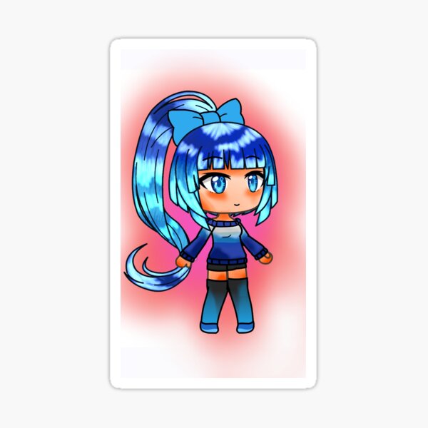 Ocean in Gacha Life Sticker for Sale by Minisheldon