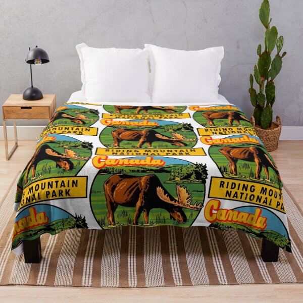 Item preview, Riding Mountain National Park Manitoba Vintage Travel Decal designed and sold by hilda74.