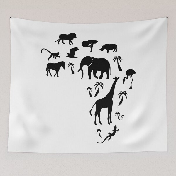Item preview, AFRICA MAP WILDLIFE designed and sold by ReignGFX.