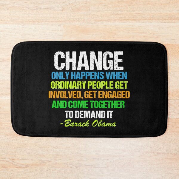 Item preview, Obama Farewell Quote About Change designed and sold by Epic Love Designs.