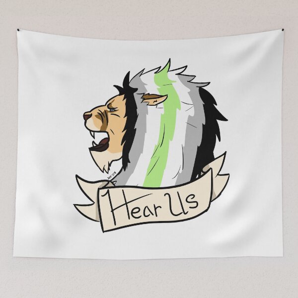 Item preview, Agender Hear Us Lion Pride designed and sold by Strawburial.