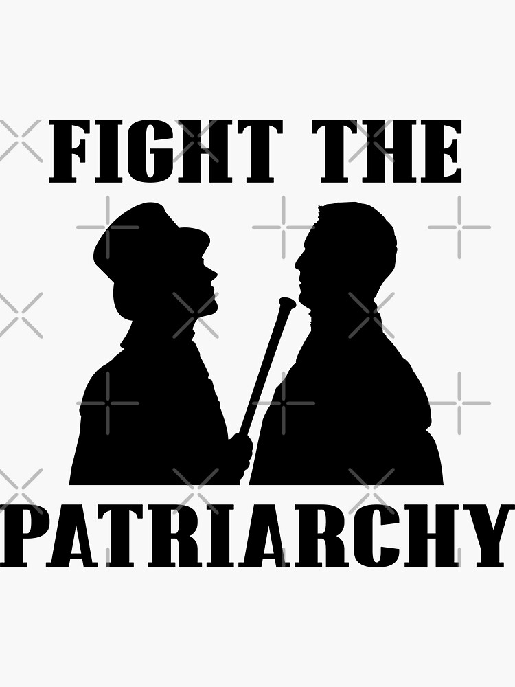 "Fight the Patriarchy Black" Sticker for Sale by VikingElf Redbubble