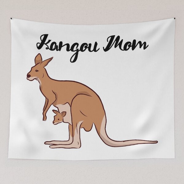Item preview, Kangaroo mom with baby. designed and sold by emphatic.