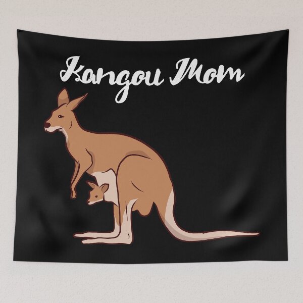 Item preview, Kangaroo mom with baby. designed and sold by emphatic.