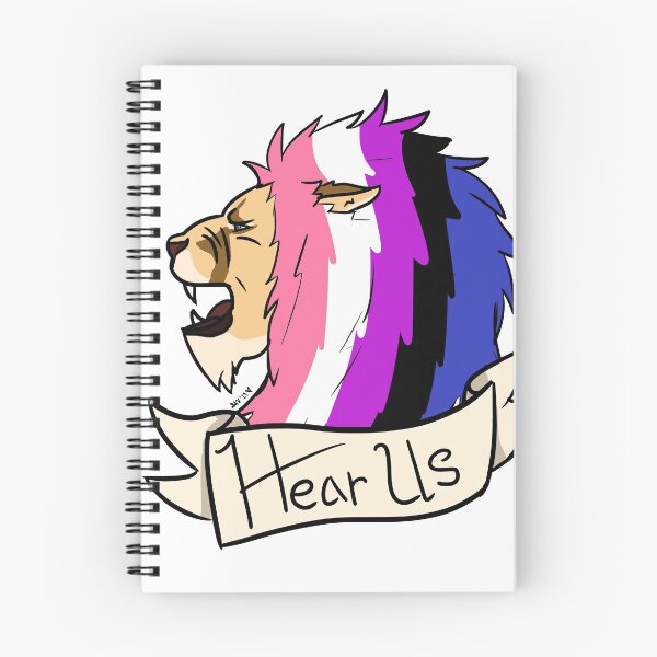 Item preview, Genderfluid Hear Us Lion Pride  designed and sold by Strawburial.