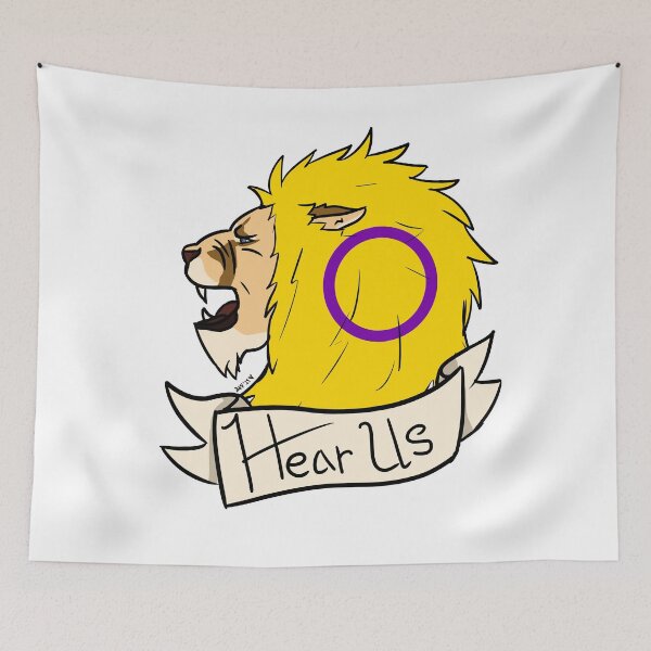 Item preview, Intersex Hear Us Lion Pride  designed and sold by Strawburial.