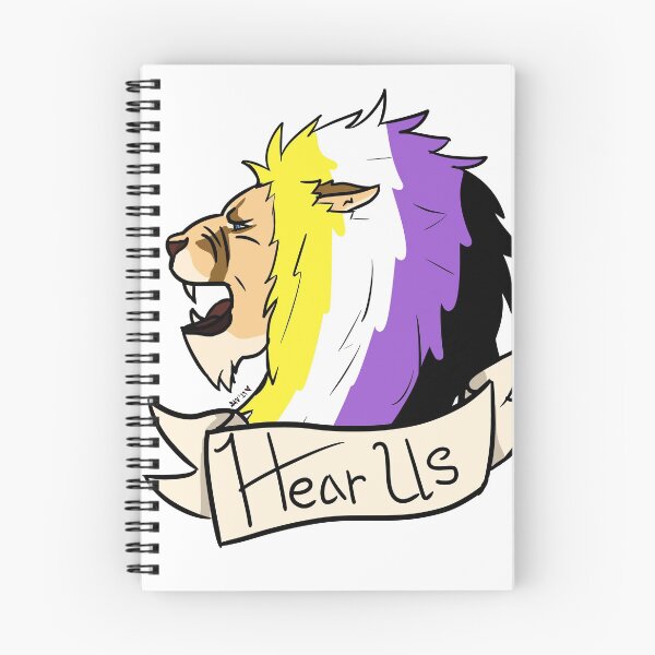 Item preview, Nonbinary Hear Us Lion Pride  designed and sold by Strawburial.