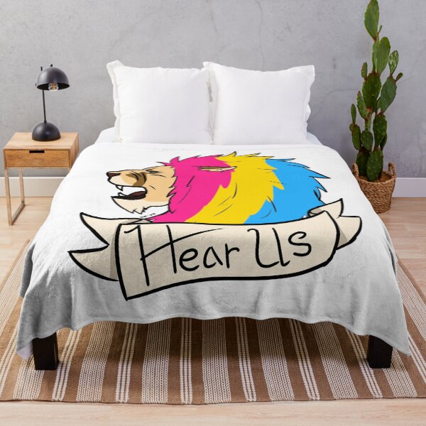 Item preview, Pansexual Hear Us Lion Pride  designed and sold by Strawburial.