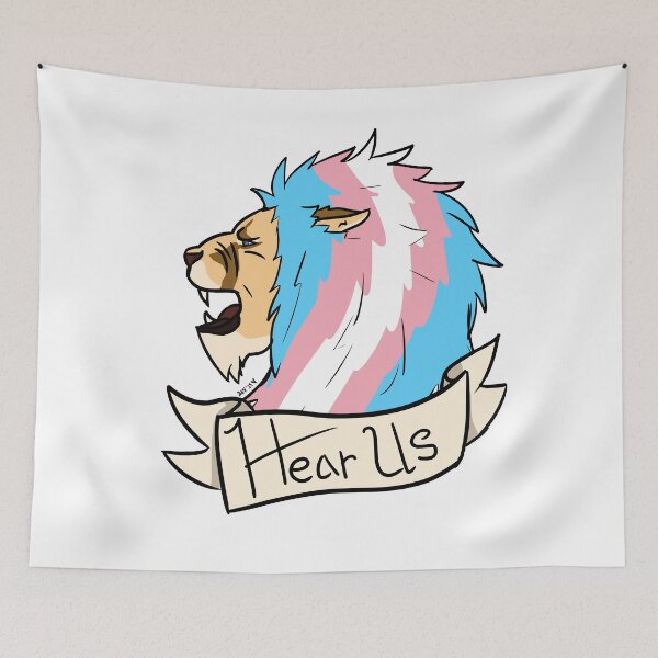 Item preview, Transgender Hear Us Lion Pride  designed and sold by Strawburial.