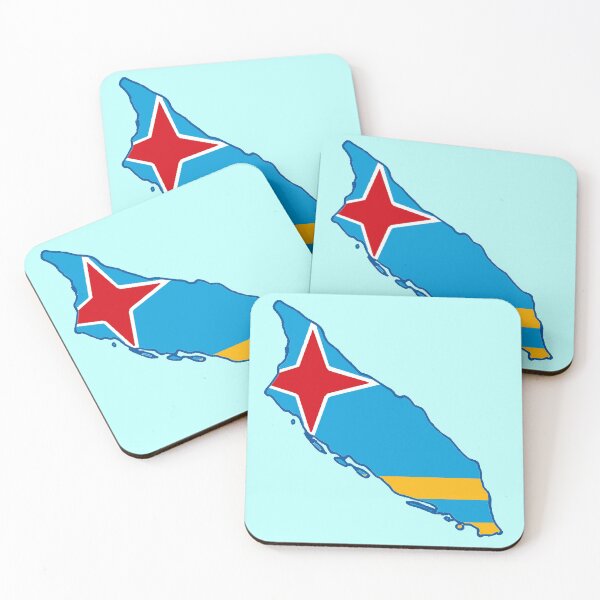 Item preview, Aruba Map with Aruban Flag designed and sold by Havocgirl.