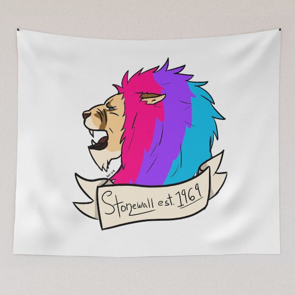 Item preview, Androgynous Stonewall Pride Lion designed and sold by Strawburial.