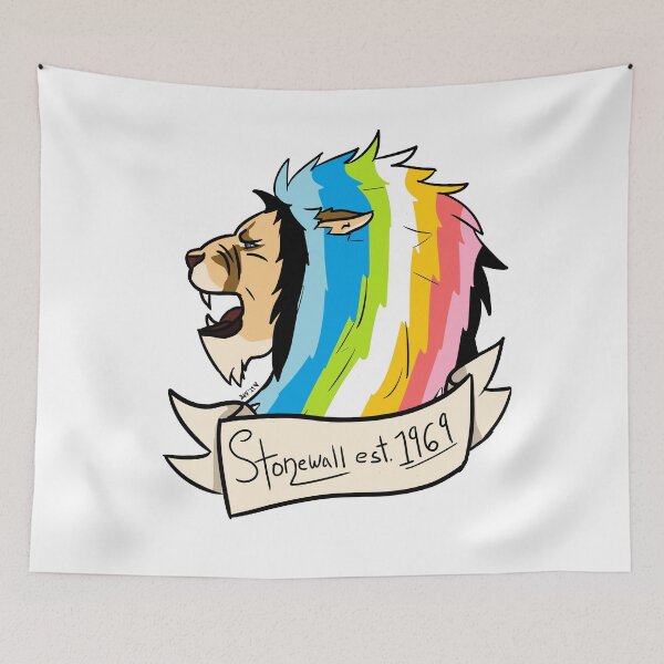 Item preview, Queer Stonewall Pride Lion designed and sold by Strawburial.