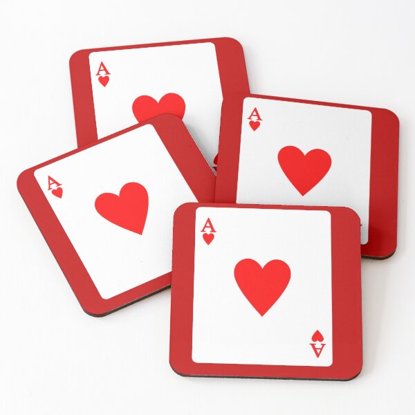 Item preview, ❤️❤️❤️❤️❤️ ACE OF HEARTS ❤️❤️❤️❤️❤️ Throw Blanket, T-Shirt, Sticker designed and sold by deanworld.