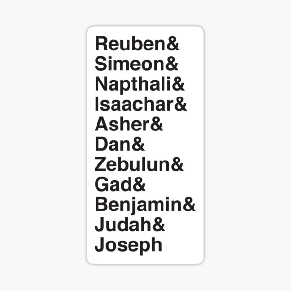 Jacob's Sons Sticker